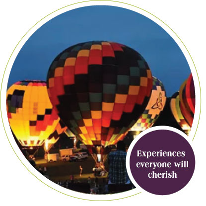 Hot air balloon festival near Galena Illinois vacation rental